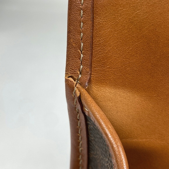 Celine Macadam Pattern Diagonal Canvas Shoulder Bag Brown - Picture 5 of 7